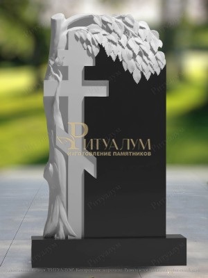 Памятник из гранита Дерево с крестом 35 — ritualum.ru