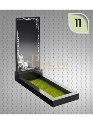 Памятник из гранита "Клипарт" с оформлением 11 — ritualum.ru