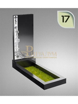 Памятник из гранита "Клипарт" с оформлением 17 — ritualum.ru