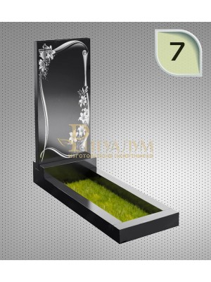 Памятник из гранита  "Клипарт" с оформлением 7 — ritualum.ru